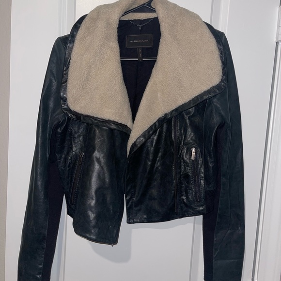 BCBGMAXAZRIA Leather Jacket M - Picture 4 of 11